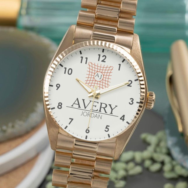 Elegant Luxury Monogram Gift  Watch (Creator Uploaded)