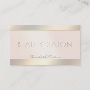 Elegant luxury pearl gold luminous business card