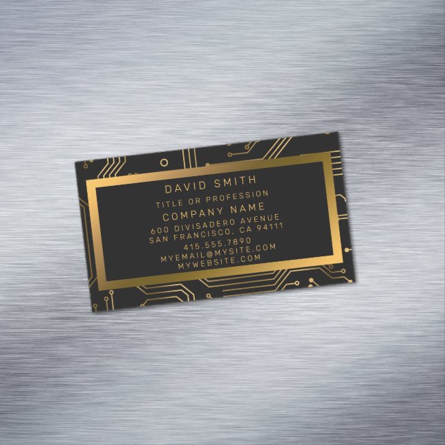 Elegant Luxury Professional Magnetic Business Card (In Situ)