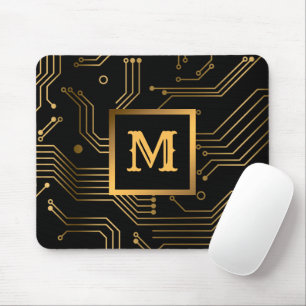 Elegant Luxury Professional Monogrammed Mouse Pad