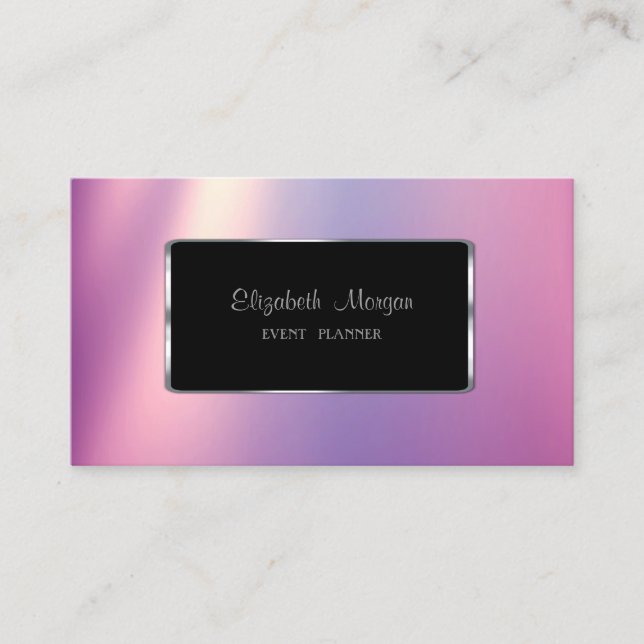 Elegant Luxury  Professional,Shiny Business Card (Front)