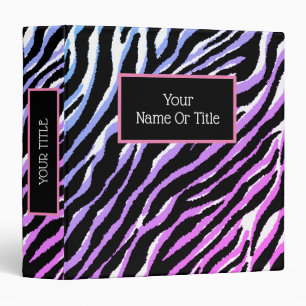 Elegant Luxury Purple Silver Tiger Binder