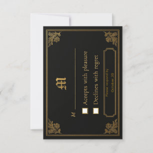 Elegant Luxury RSVP Card