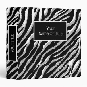 Elegant Luxury Silver Tiger Binder