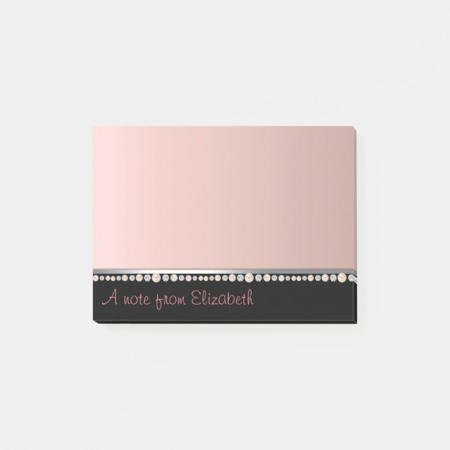 Elegant Luxury Simple,Diamonds,Pearls Post-it Notes (Front)
