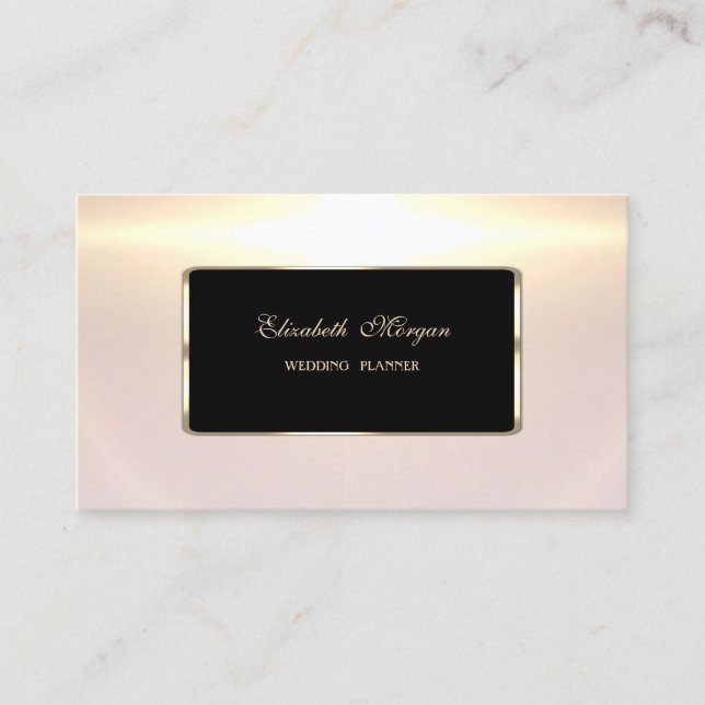 Elegant Luxury Stylish Shiny Professional Business Card (Front)