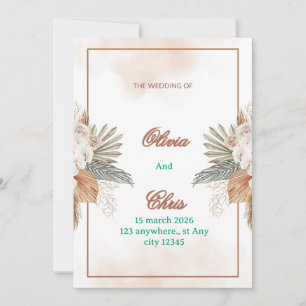 Elegant Luxury Wedding Invitation Card