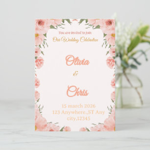 Elegant Luxury Wedding Invitation Card