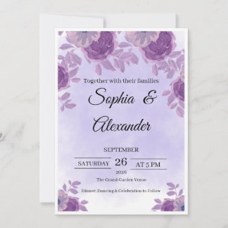 Elegant Luxury Wedding Invitation Template | Moder