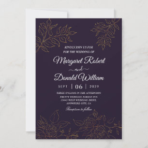 Elegant luxury wedding invitations