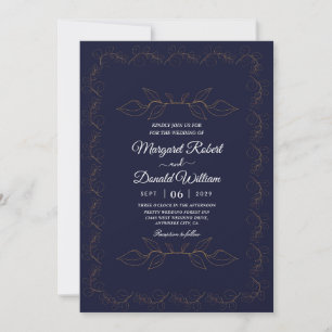 Elegant luxury wedding invitations