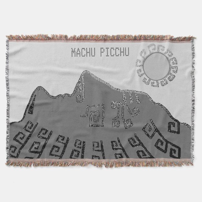 Elegant Machu_Picchu Cusco Peru Throw Blanket (Front)