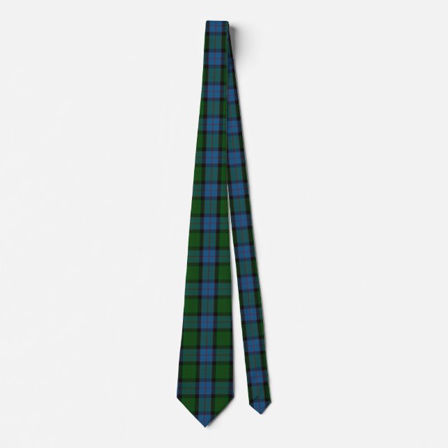 Élégant MacWilliam Tartan Plaid Motif Cravate (Devant)