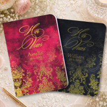 Elegant magenta navy floral damask wedding foil