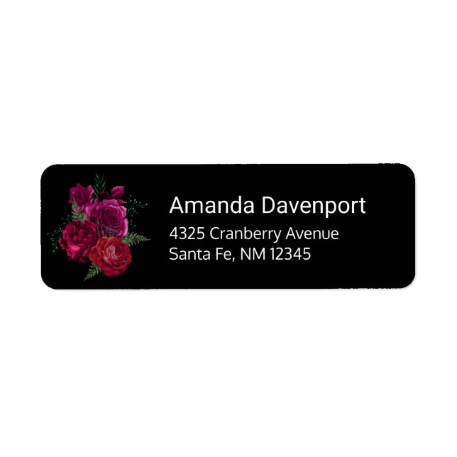 Elegant Magenta Rose Floral Bouquet (Front)