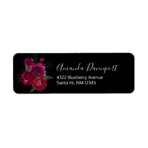 Elegant Magenta Rose Floral Bouquet