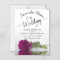 Elegant Magenta Rose Wedding Save the Date