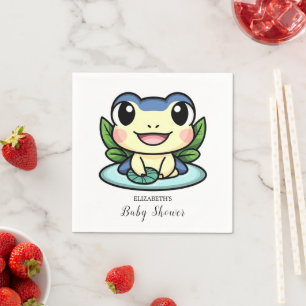 Elegant Magic Frog Baby Shower Napkin