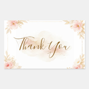 Elegant Magical Whimsical Wedding Thank You Sticke Sticker