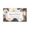 Elegant Magnolia | Black and White Business Card