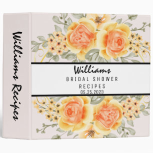 Elegant Magnolia Bridal Shower Recipe  Binder