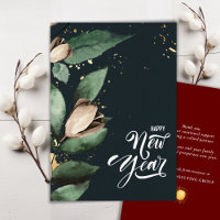 Elegant Magnolia Gold Confetti Foliage Corporate