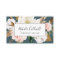 Elegant Magnolia | Teal and White Business Card