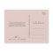 Elegant Magnolia White & Blush Thank You Postcard