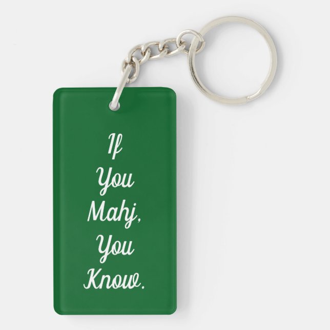 Elegant Mahjong keychain   (Back)