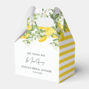 Elegant Main Squeeze Bridal Shower Favour Box
