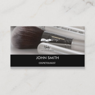 Elegant Makeup Artist Cosmetologist Business Card
