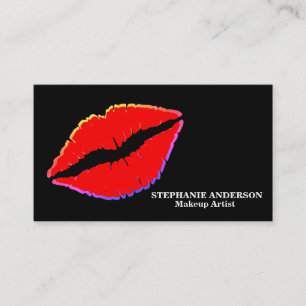 Elegant Makeup Artist Cosmetologist Cosmetology Business Card