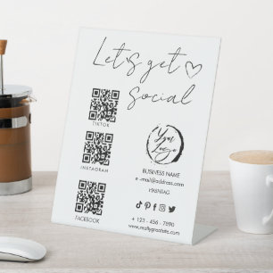 Elegant Makeup Artist Social Template Beauty Pedestal Sign