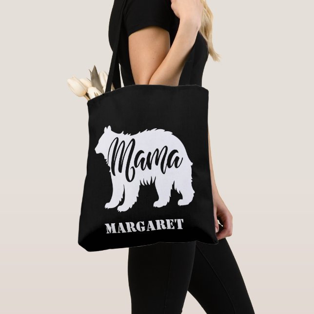elegant mama bear personalized  tote bag (Close Up)