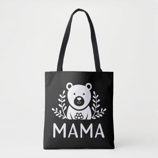 elegant mama bear personalized  tote bag (Front)