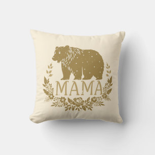 Elegant Mama Bear  Throw Pillow