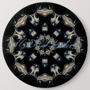 Elegant Mandala 6 Inch Round Button