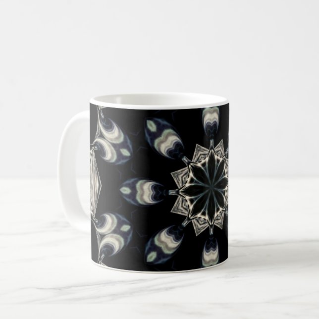 Elegant Mandala Coffee Mug (Front Left)