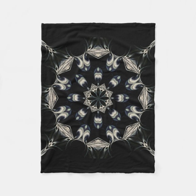 Elegant Mandala Fleece Blanket (Front)