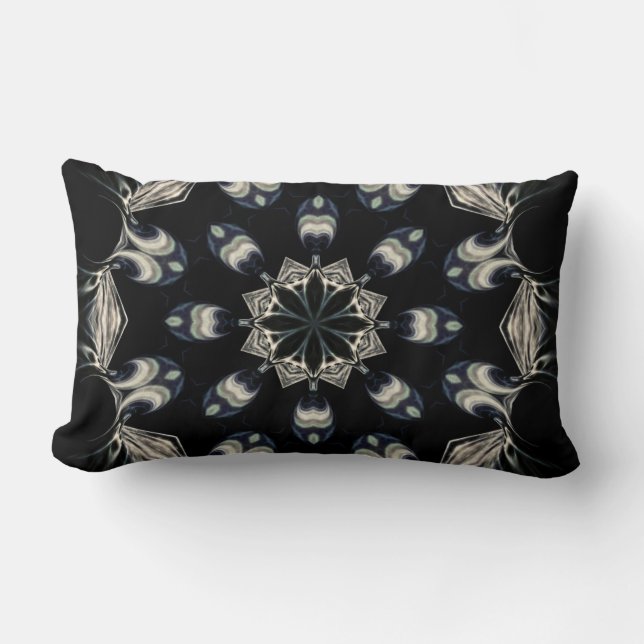 Elegant Mandala Lumbar Pillow (Front)