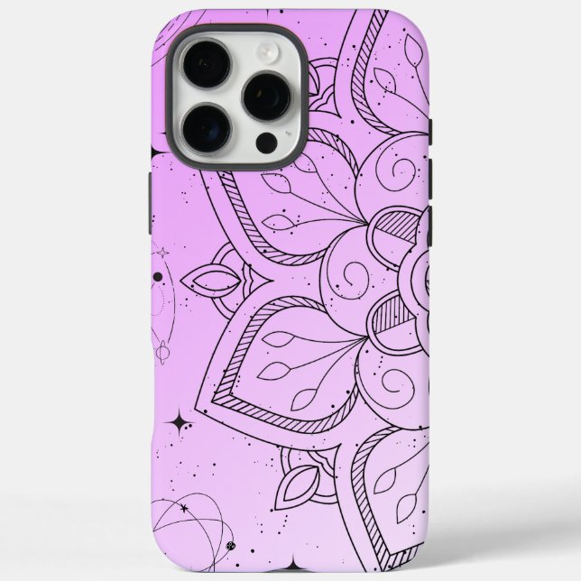  Elegant Mandala Pattern | Customizable iPhone 16  Case-Mate iPhone Case (Back)
