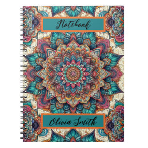 Elegant Mandala  Spiral Photo Notebook