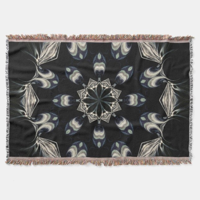 Elegant Mandala Throw Blanket (Front)