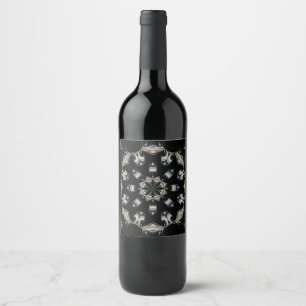Elegant Mandala Wine Label
