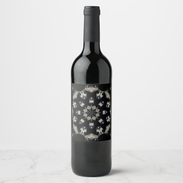 Elegant Mandala Wine Label (Front)