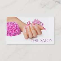 Elegant manicure nail salon Business card