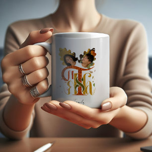Elegant Manuscript Thanks Autumn Foliage Photos  Coffee Mug