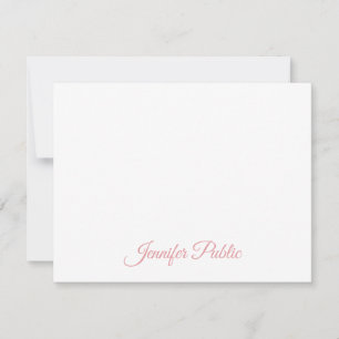 Élégant manuscrit Nom du script Texte Modèle plat