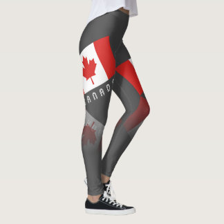 Elegant Maple Leaf Canada Leggings