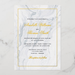 Elegant Marble and Gold Wedding